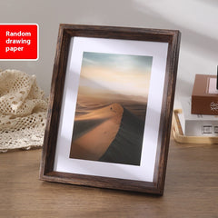 Nordic Style Wooden Photo Frame – Minimalist Table & Wall Decoration