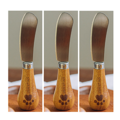 Mini Stainless Steel Butter Knife with Cocoa Bear Handle