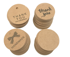 100pcs Kraft Paper Gift Tags with Strings