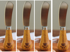 Mini Stainless Steel Butter Knife with Cocoa Bear Handle