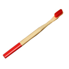 Colorful Bamboo Toothbrush Set with Painted Handles