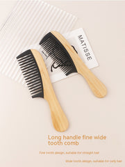 Bamboo Wooden Hair Comb – Anti-Static Styling Brush