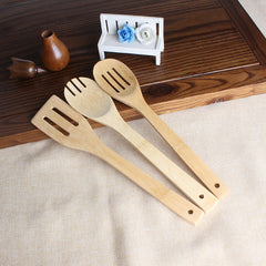 Eco-Friendly Bamboo Cooking Spatula for Non-Stick Pans