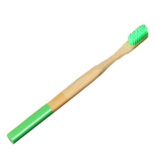 Colorful Bamboo Toothbrush Set with Painted Handles