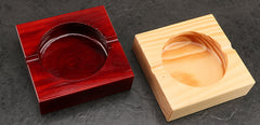 Creative Square Wooden Ashtray – Solid Wood Smokeless Design