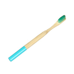 Colorful Bamboo Toothbrush Set with Painted Handles