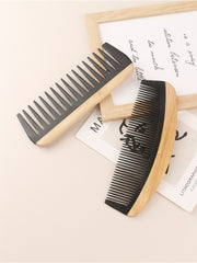 Bamboo Wooden Hair Comb – Anti-Static Styling Brush