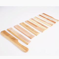 Eco-Friendly Wooden Comb with Smooth Bamboo Handle