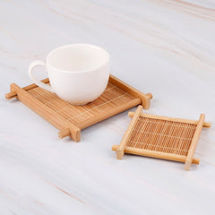 Eco-Friendly Bamboo Tea Cup Mat Coaster