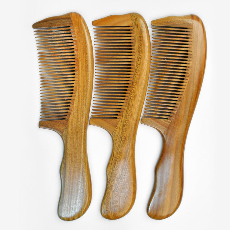 Natural Sandalwood Comb – Anti-Static Wooden Hair Comb