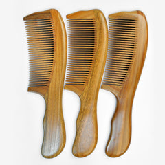 Natural Sandalwood Comb – Anti-Static Wooden Hair Comb