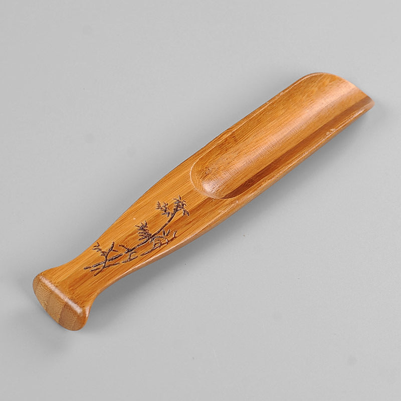 Fish-Shaped Bamboo Tea Spoon for Tea Ceremony