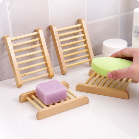 Japanese Style Solid Wood Soap Holder Dish