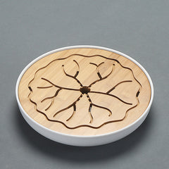 Eco-Friendly Bamboo Tea Tray Table for Home