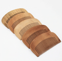 Natural Peach Wood Pocket Comb for Healthy Hair