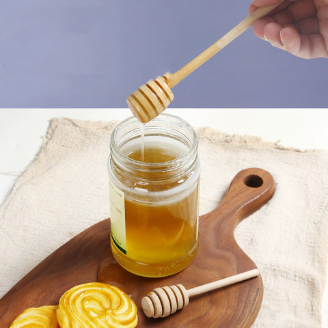 Simple Wooden Honey Dipper Stick – Natural & Wax-Free