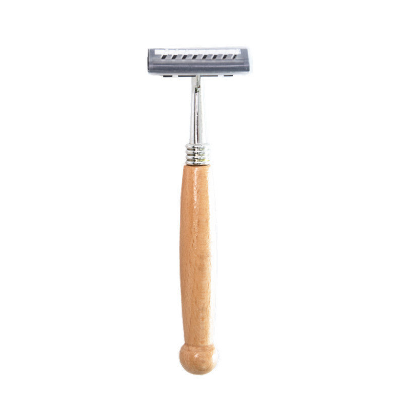 Eco-Friendly Bamboo Handle Razor with Steel Blade
