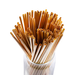 50 Pcs Natural Wheat Drinking Straws – Eco-Friendly, Biodegradable & Plastic-Free