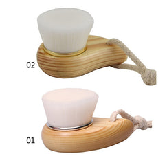 Bamboo Wooden Handle Facial Cleansing Brush
