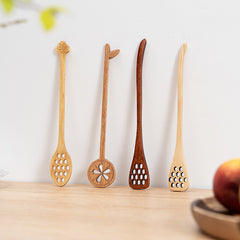 2pcs Wooden Honey Dipper Stick for Tea