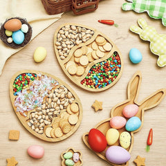 Eco-Friendly Bamboo Snack Dish – Fruit & Nut Plate