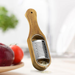 Stainless Steel Wooden Cheese Grater Kitchen Tool