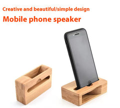 Eco-Friendly Bamboo Wooden Loudspeaker Phone Stand