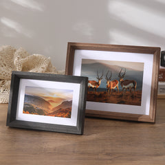 Nordic Style Wooden Photo Frame – Minimalist Table & Wall Decoration