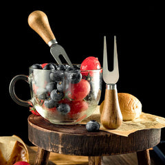 Wooden Handle Stainless Steel Cheese Knife Butter Spreader