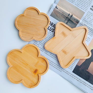 Eco-Friendly Bamboo Cup Mat Tray Coaster Set