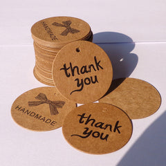 100pcs Kraft Paper Gift Tags with Strings