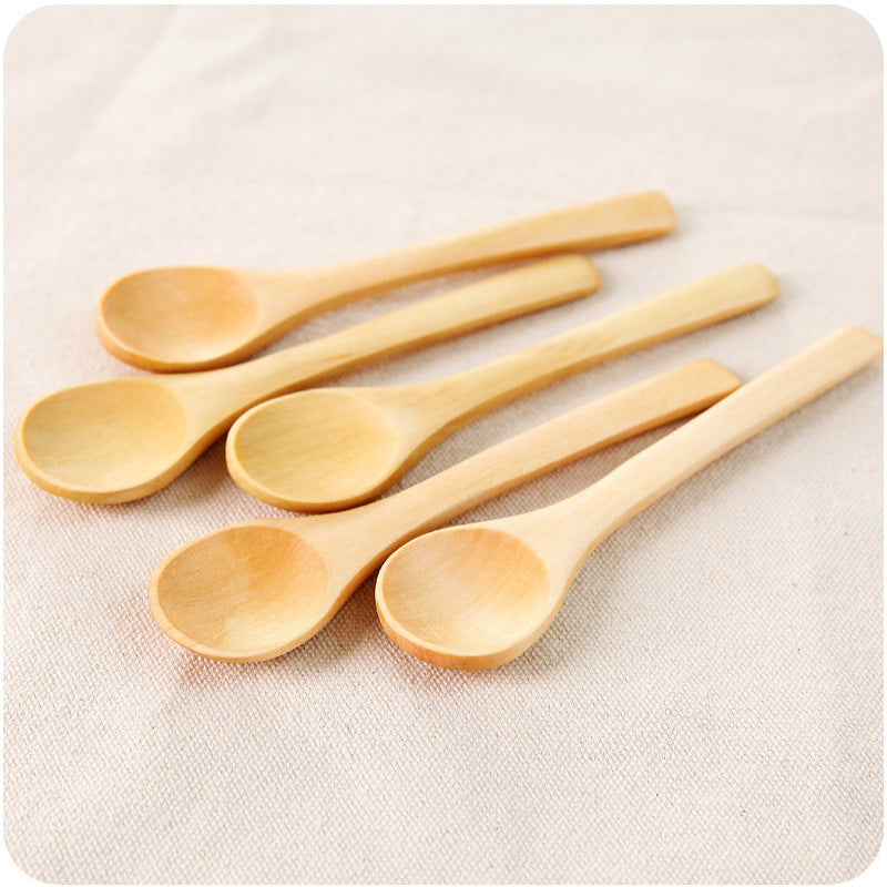 Eco-Friendly Wooden Spoon Set for Coffee & Desserts