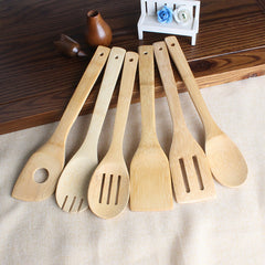 Eco-Friendly Bamboo Cooking Spatula for Non-Stick Pans