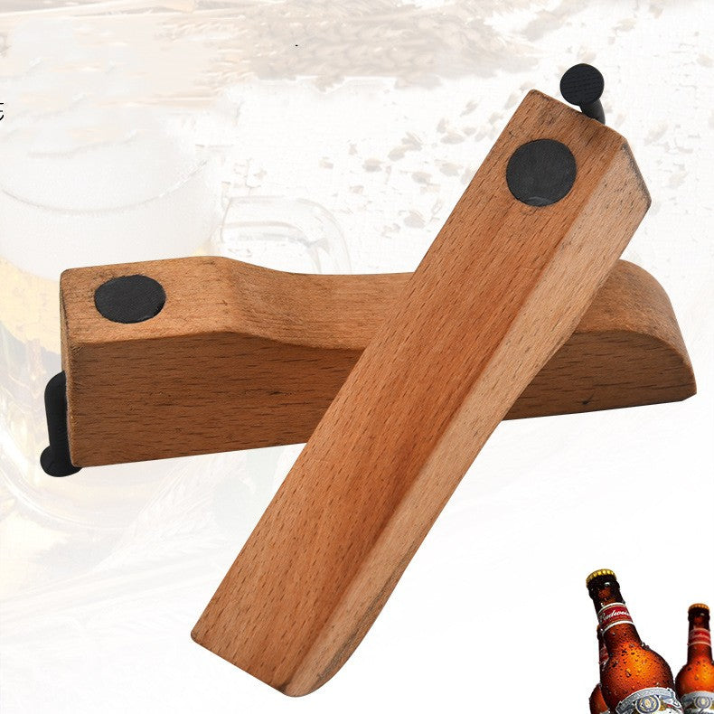 Creative Wooden Handle Bottle Opener – Simple & Durable