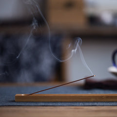 Bamboo Allegro Incense Stick & Base Holder – Elegant Wooden Joss Stick Stand