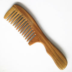 Natural Sandalwood Comb – Anti-Static Wooden Hair Comb