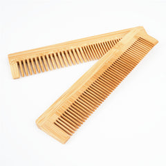 Eco-Friendly Wooden Comb with Smooth Bamboo Handle