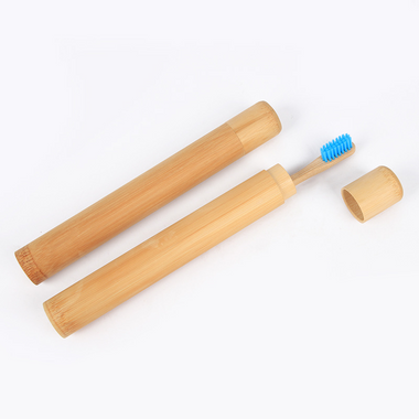 Eco-Friendly Bamboo Toothbrush Travel Case – Portable Wooden Holder