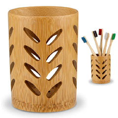Eco-Friendly Bamboo Toothbrush Holder Travel Wash Cup