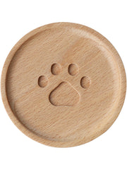 Cat’s Claw Wooden Placemat – Cute Coaster for Drinks & Decor