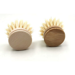 Eco-Friendly Bamboo Long Handle Pot Cleaning Brush