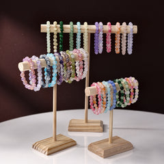Wooden Jewelry Display Stand – Bracelet, Necklace & Earring Holder