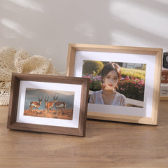 Nordic Style Wooden Photo Frame – Minimalist Table & Wall Decoration