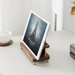 Wooden Mobile Phone & iPad Stand with Pen Holder – Desktop Organizer