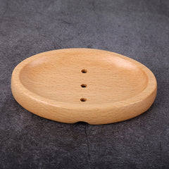 Eco-Friendly Wooden Soap Dish Holder for Bathroom