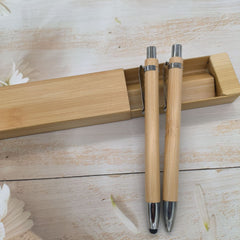 Eco Bamboo Wooden Ballpoint Pen with Touch Head
