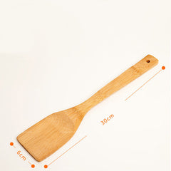 Bamboo Wooden Spoon – Square Shovel Spatula for Cooking