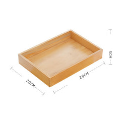 Retro Wooden Rectangular Bamboo Serving and Tea Tray