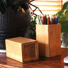 Bamboo Wooden Pen Holder & Chopstick Cage