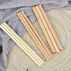 Eco-Friendly Biodegradable Bamboo Drinking Straws with Brush